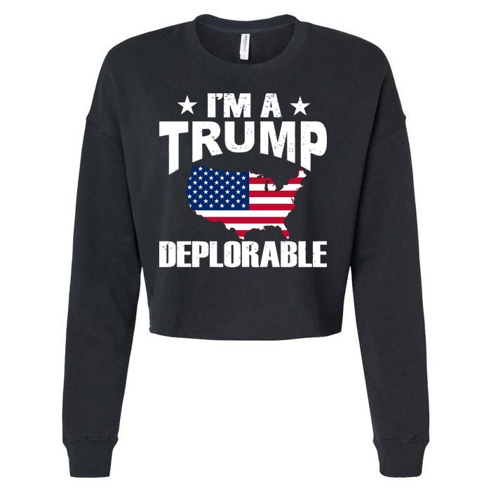 I'm A Trump Deplorable Cropped Pullover Crew