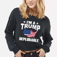 I'm A Trump Deplorable Cropped Pullover Crew
