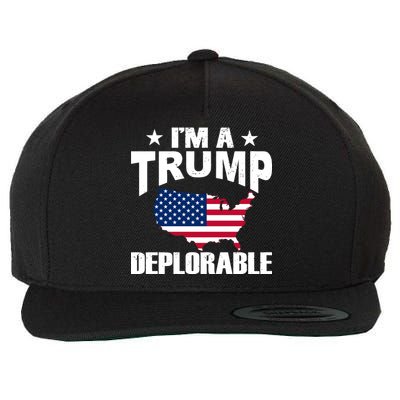 I'm A Trump Deplorable Wool Snapback Cap