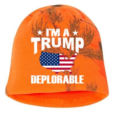 I'm A Trump Deplorable Kati - Camo Knit Beanie