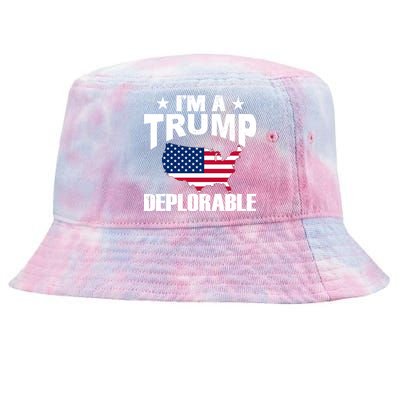 I'm A Trump Deplorable Tie-Dyed Bucket Hat