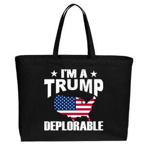 I'm A Trump Deplorable Cotton Canvas Jumbo Tote