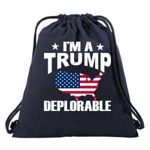 I'm A Trump Deplorable Drawstring Bag