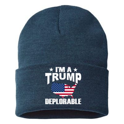 I'm A Trump Deplorable Sustainable Knit Beanie