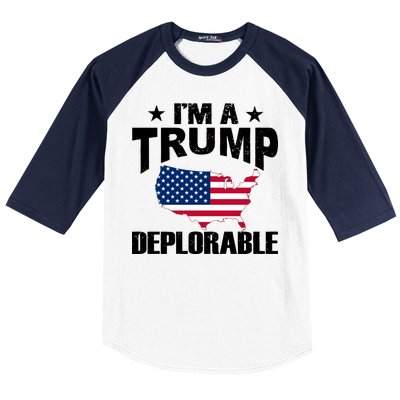 I'm A Trump Deplorable Baseball Sleeve Shirt