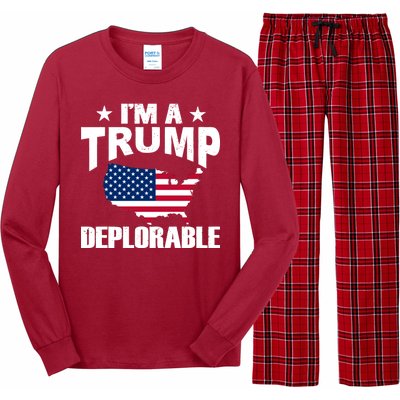 I'm A Trump Deplorable Long Sleeve Pajama Set