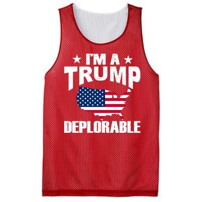 I'm A Trump Deplorable Mesh Reversible Basketball Jersey Tank