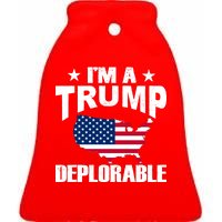 I'm A Trump Deplorable Ceramic Bell Ornament