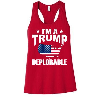 I'm A Trump Deplorable Women's Racerback Tank