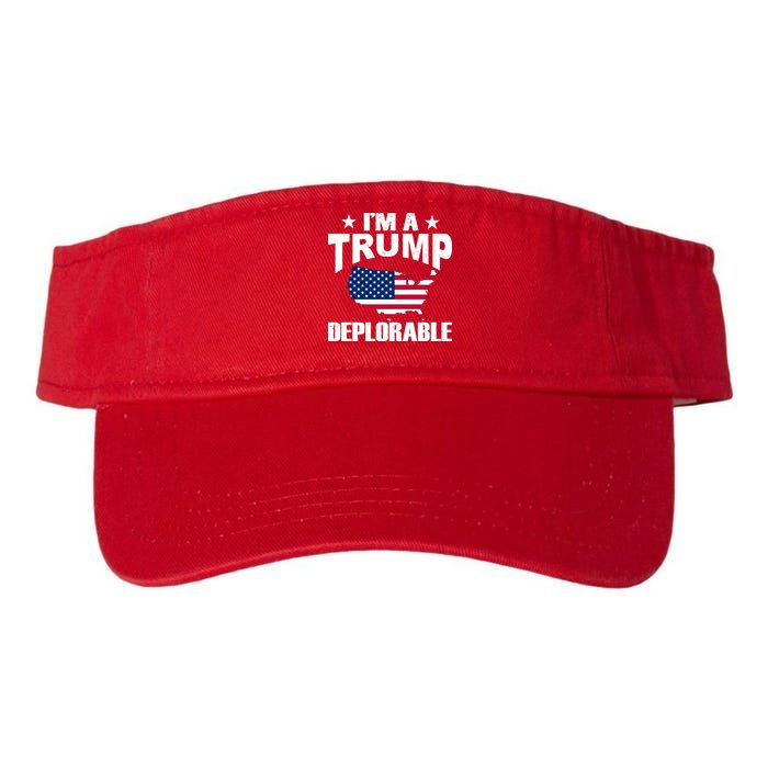 I'm A Trump Deplorable Valucap Bio-Washed Visor