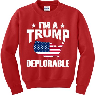 I'm A Trump Deplorable Kids Sweatshirt