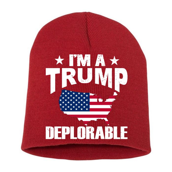 I'm A Trump Deplorable Short Acrylic Beanie