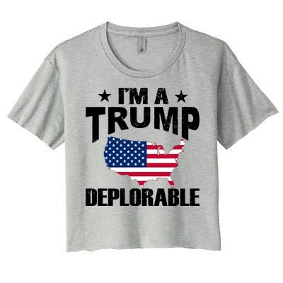 I'm A Trump Deplorable Women's Crop Top Tee