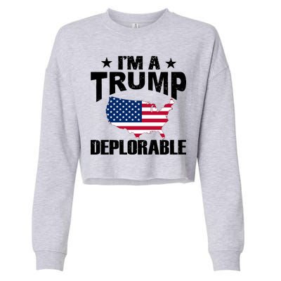 I'm A Trump Deplorable Cropped Pullover Crew