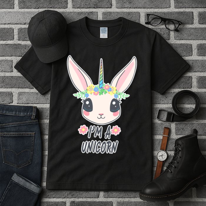 I'm A Unicorn Easter Bunny Funny Cute Tall T-Shirt