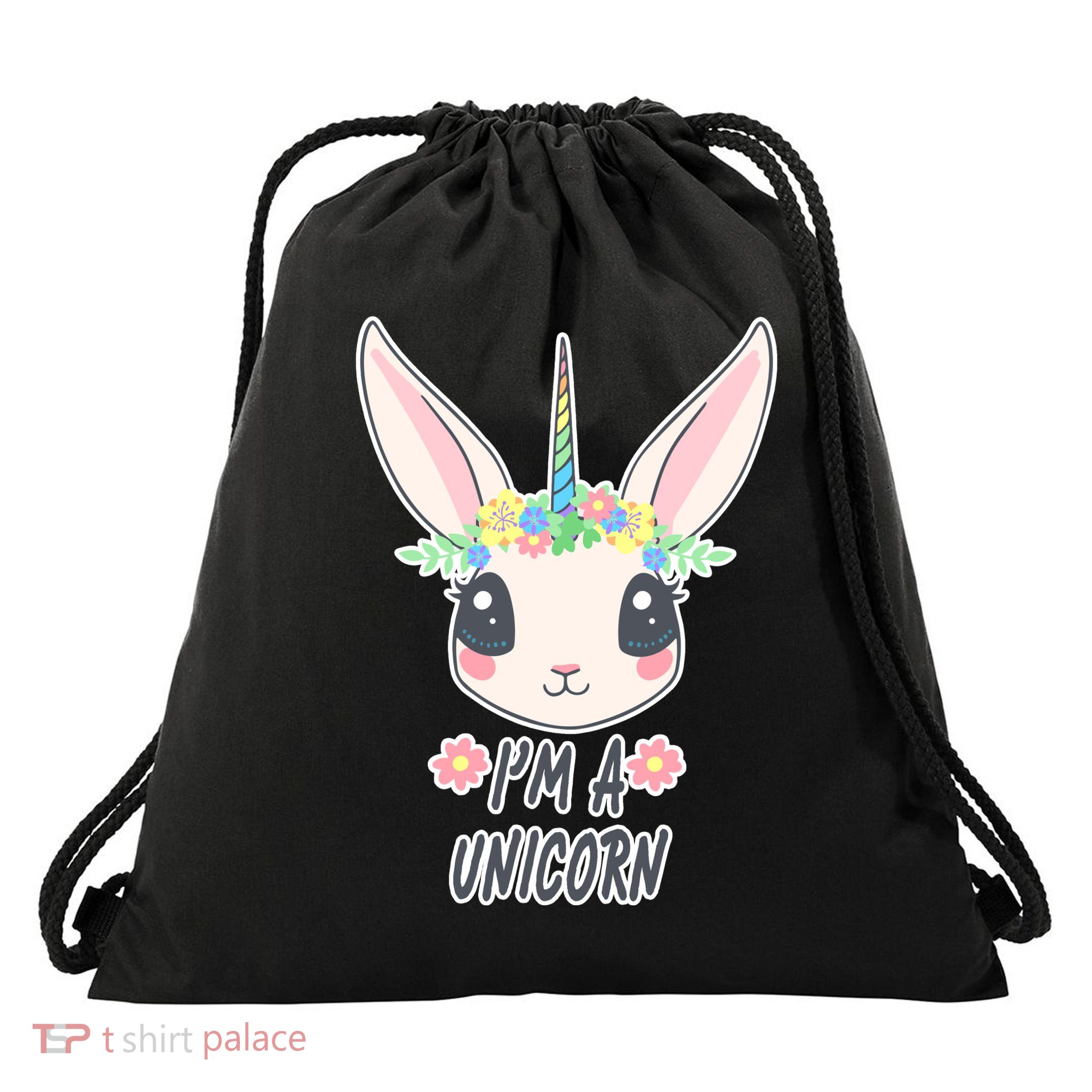 I'm A Unicorn Easter Bunny Funny Cute Drawstring Bag