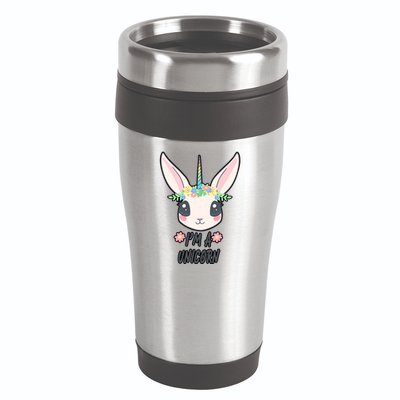 I'm A Unicorn Easter Bunny Funny Cute 16oz Travel Tumbler