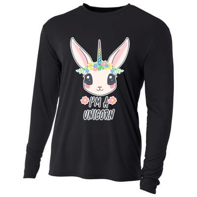 I'm A Unicorn Easter Bunny Funny Cute Cooling Performance Long Sleeve Crew