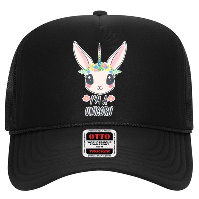I'm A Unicorn Easter Bunny Funny Cute Trucker Hat