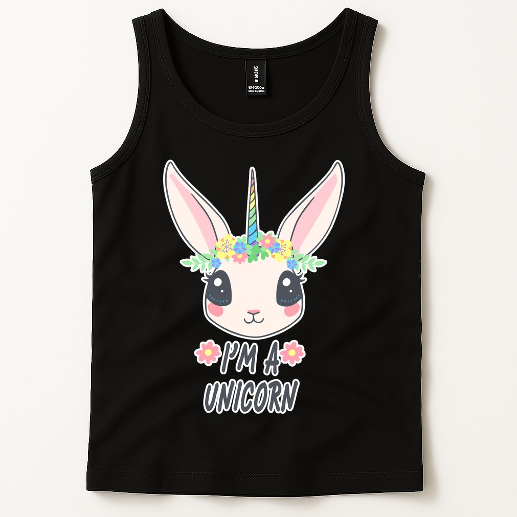I'm A Unicorn Easter Bunny Funny Cute Tank Top