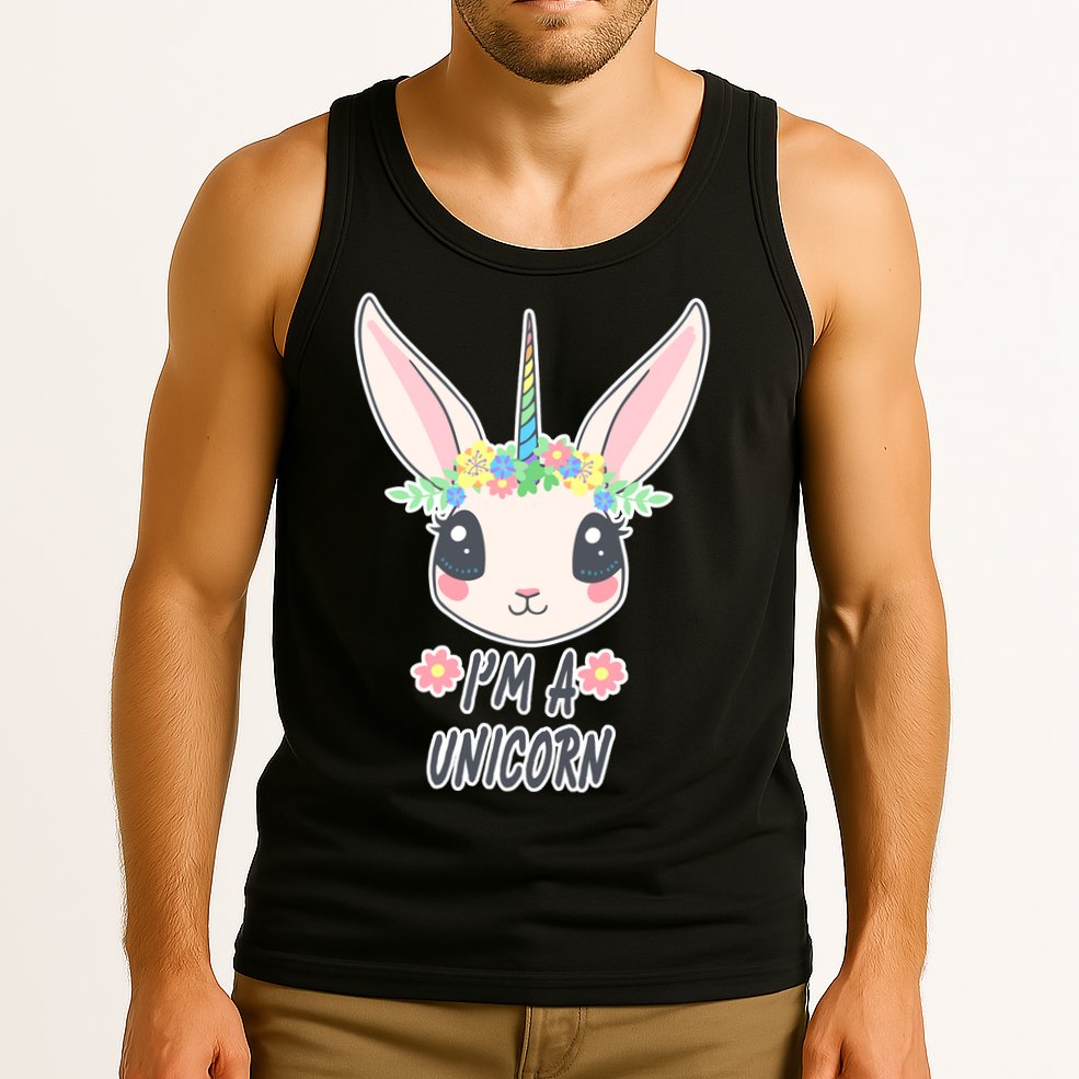 I'm A Unicorn Easter Bunny Funny Cute Tank Top