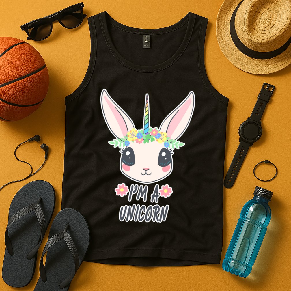 I'm A Unicorn Easter Bunny Funny Cute Tank Top