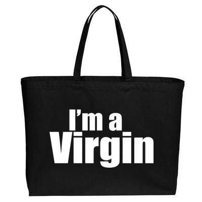 I'm A Virgin Cotton Canvas Jumbo Tote