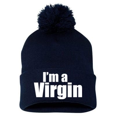 I'm A Virgin Pom Pom 12in Knit Beanie