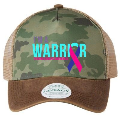 I'm a Warrior Thyroid Cancer Awareness Legacy Tie Dye Trucker Hat