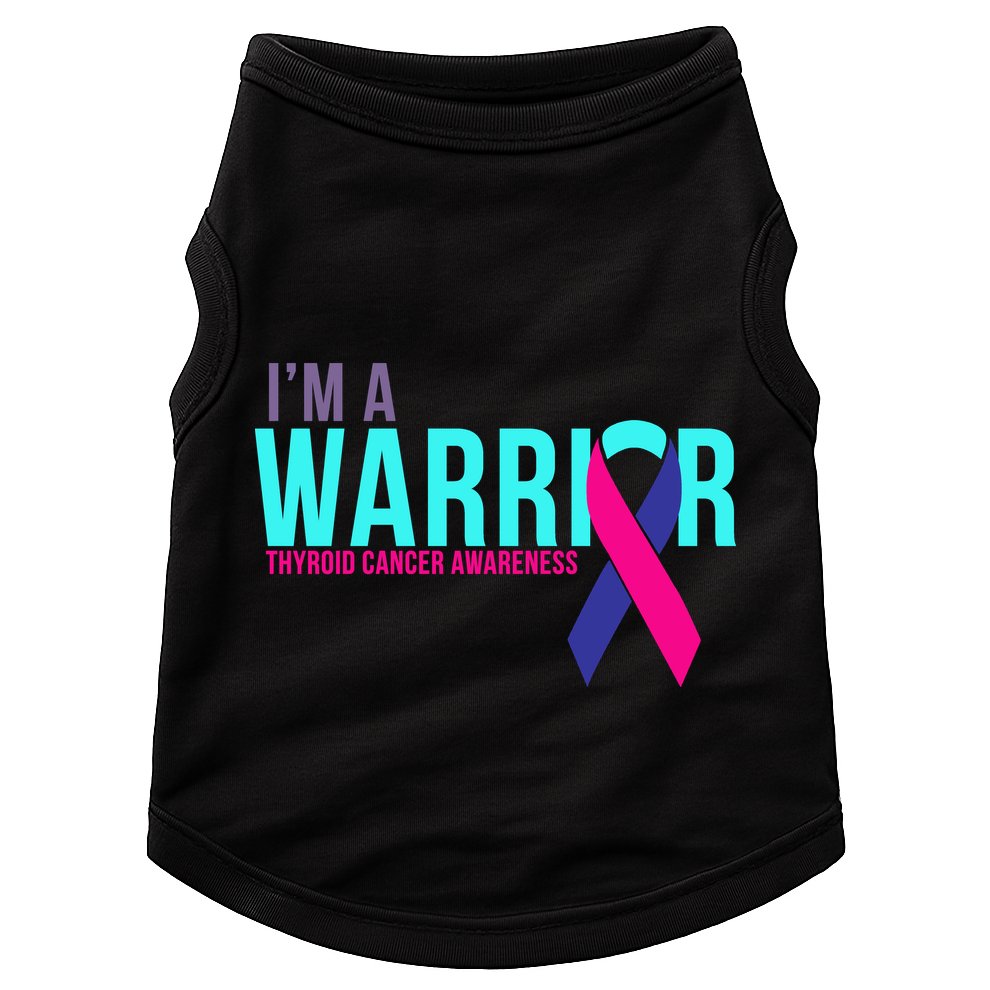 I'm a Warrior Thyroid Cancer Awareness Doggie Tank