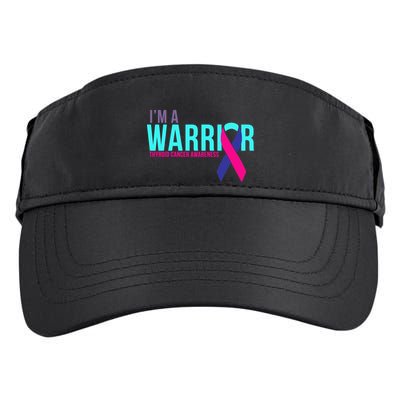 I'm a Warrior Thyroid Cancer Awareness Adult Drive Performance Visor