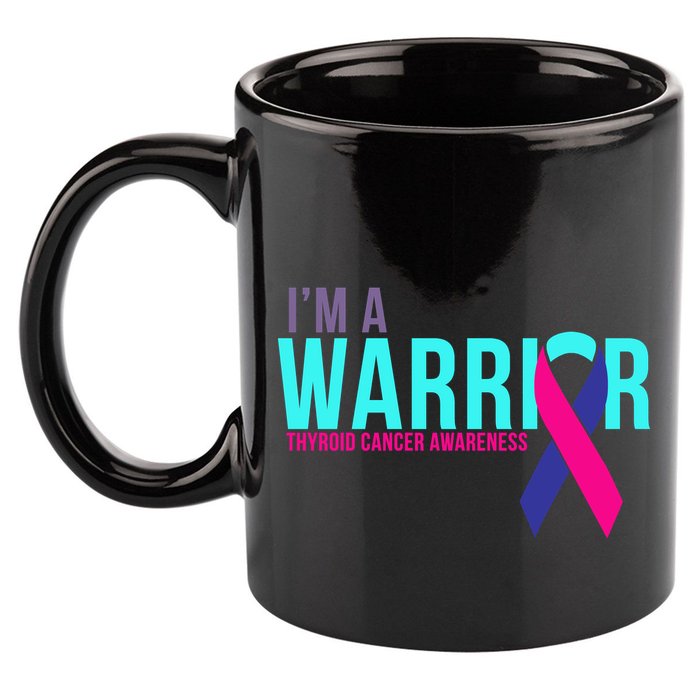 I'm a Warrior Thyroid Cancer Awareness 11oz C Handle Ceramic Mug