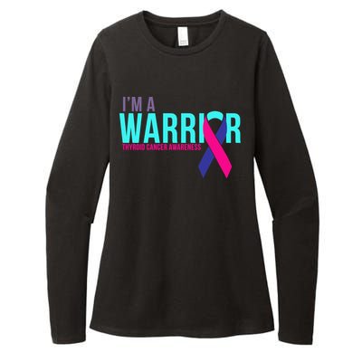 I'm a Warrior Thyroid Cancer Awareness Womens CVC Long Sleeve Shirt