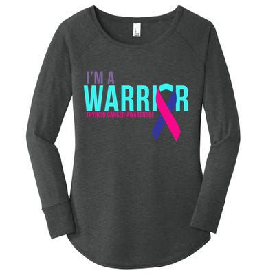 I'm a Warrior Thyroid Cancer Awareness Women's Perfect Tri Tunic Long Sleeve Shirt