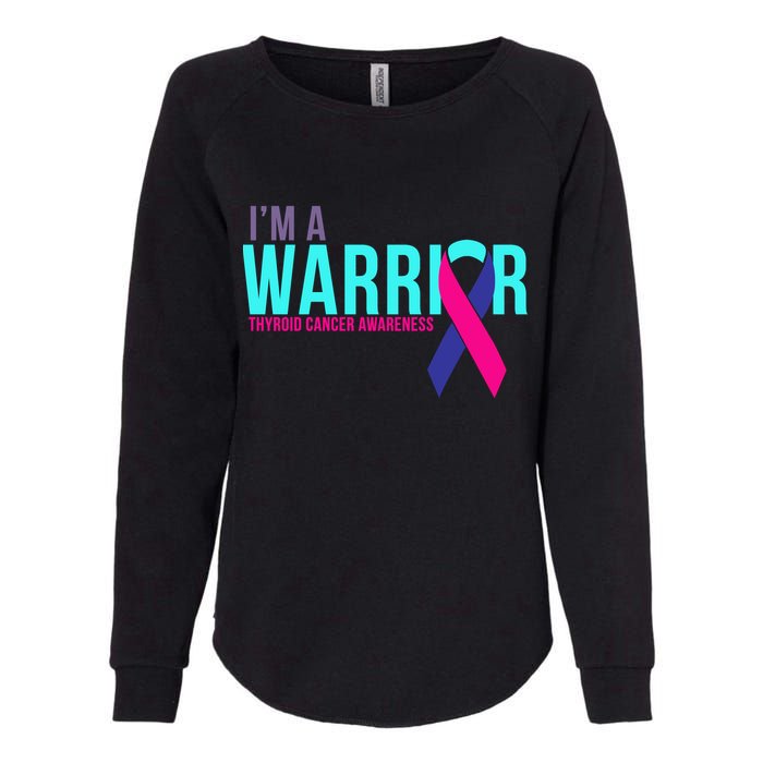 I'm a Warrior Thyroid Cancer Awareness Womens California Wash Sweatshirt