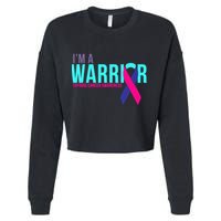 I'm a Warrior Thyroid Cancer Awareness Cropped Pullover Crew