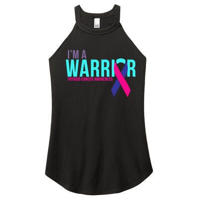 I'm a Warrior Thyroid Cancer Awareness Women's Perfect Tri Rocker Tank