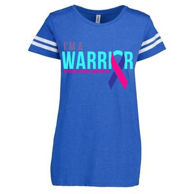 I'm a Warrior Thyroid Cancer Awareness Enza Ladies Jersey Football T-Shirt