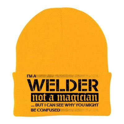 I'm A Welder Not A Magician Knit Cap Winter Beanie