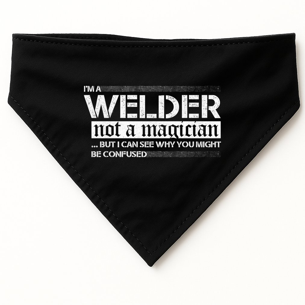 I'm A Welder Not A Magician USA-Made Doggie Bandana