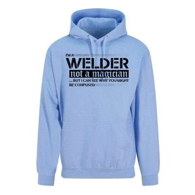 I'm A Welder Not A Magician Unisex Surf Hoodie