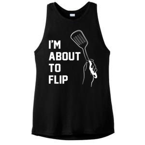 I'm About To Flip Ladies PosiCharge Tri-Blend Wicking Tank