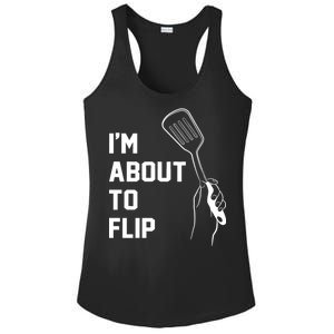 I'm About To Flip Ladies PosiCharge Competitor Racerback Tank