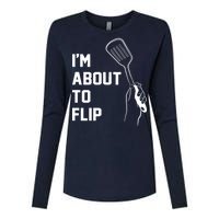 I'm About To Flip Womens Cotton Relaxed Long Sleeve T-Shirt