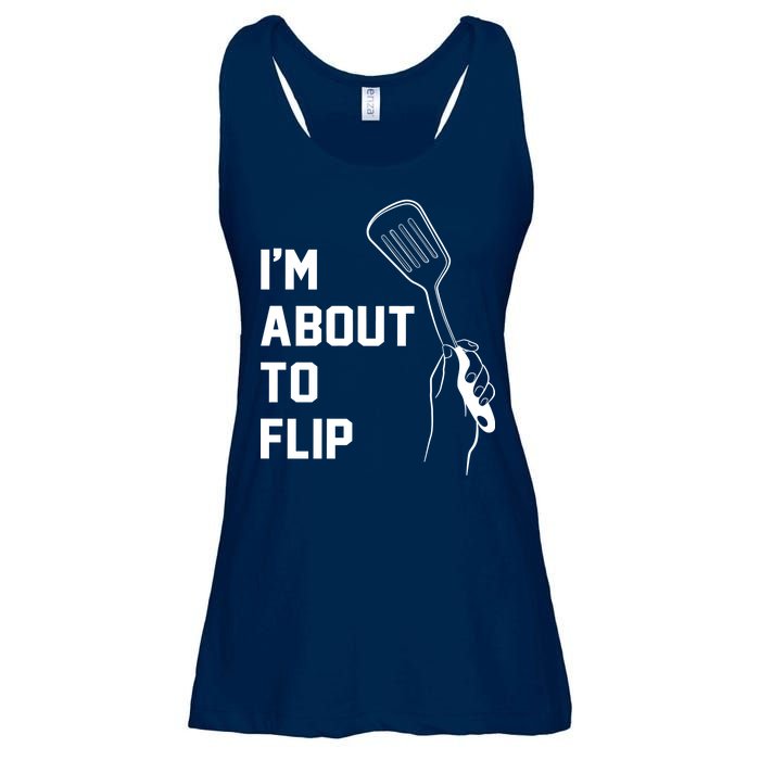 I'm About To Flip Ladies Essential Flowy Tank