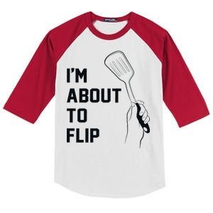 I'm About To Flip Kids Colorblock Raglan Jersey