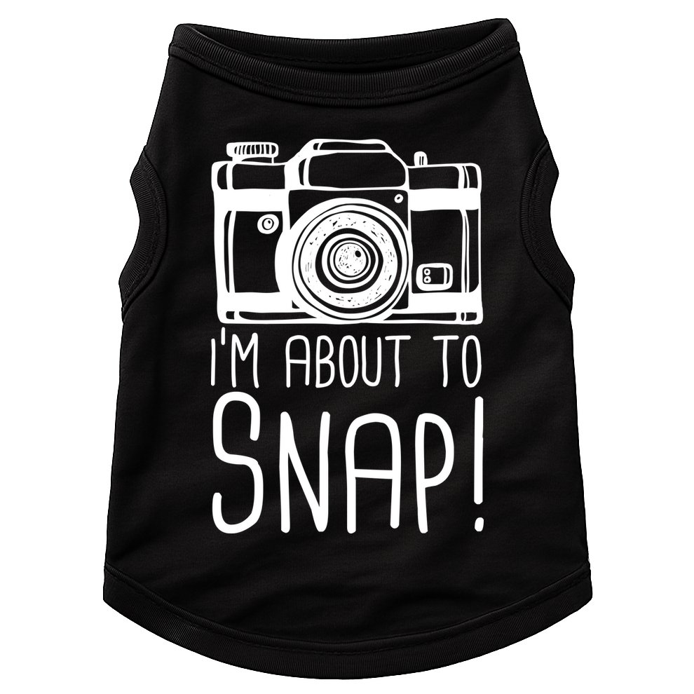 I'm About to Snap Funny Photographer Camera Doggie Tank