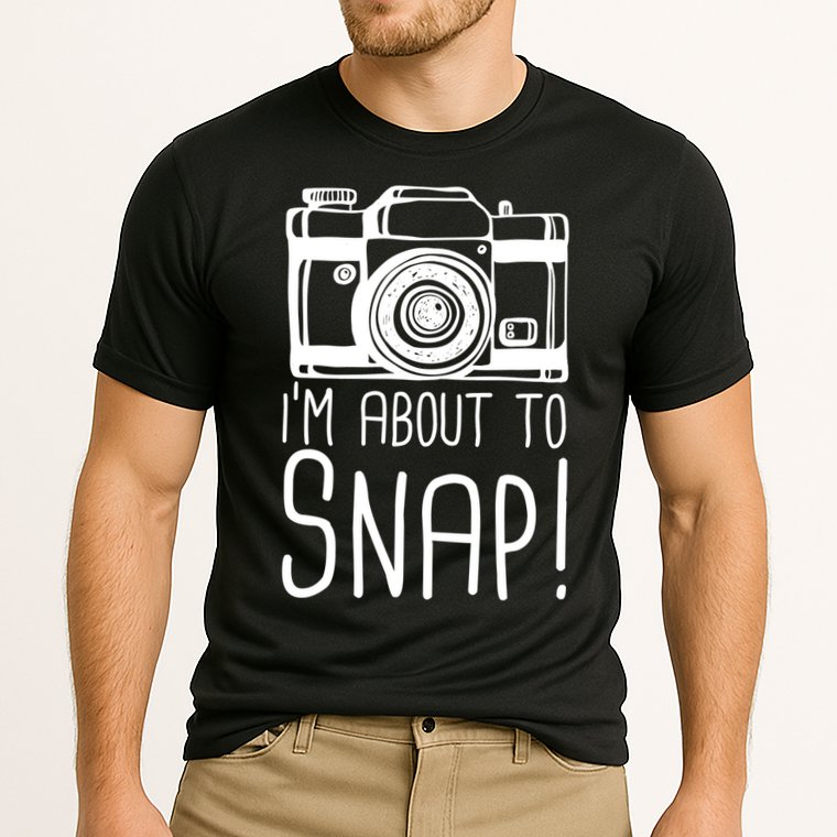 I'm About to Snap Funny Photographer Camera Performance Shirt