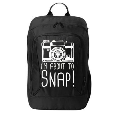 I'm About to Snap Funny Photographer Camera City Backpack