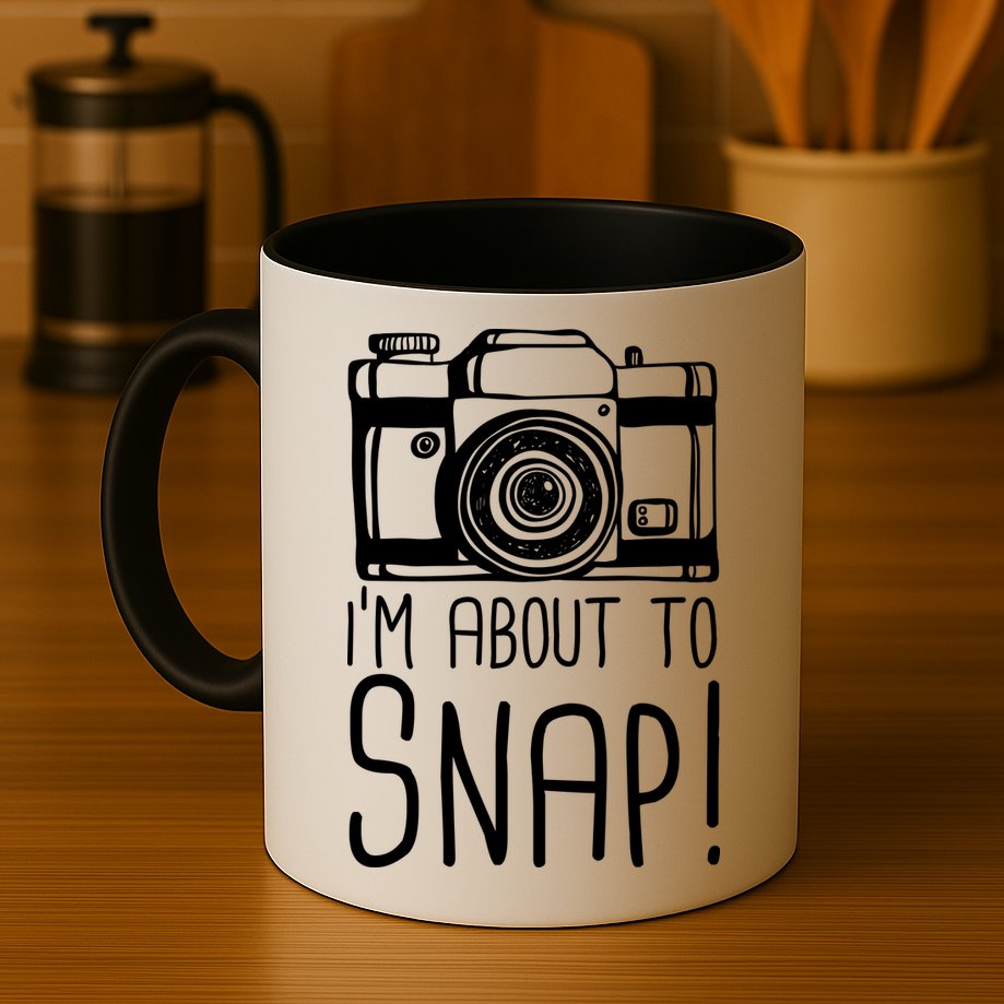 I'm About to Snap Funny Photographer Camera Mug